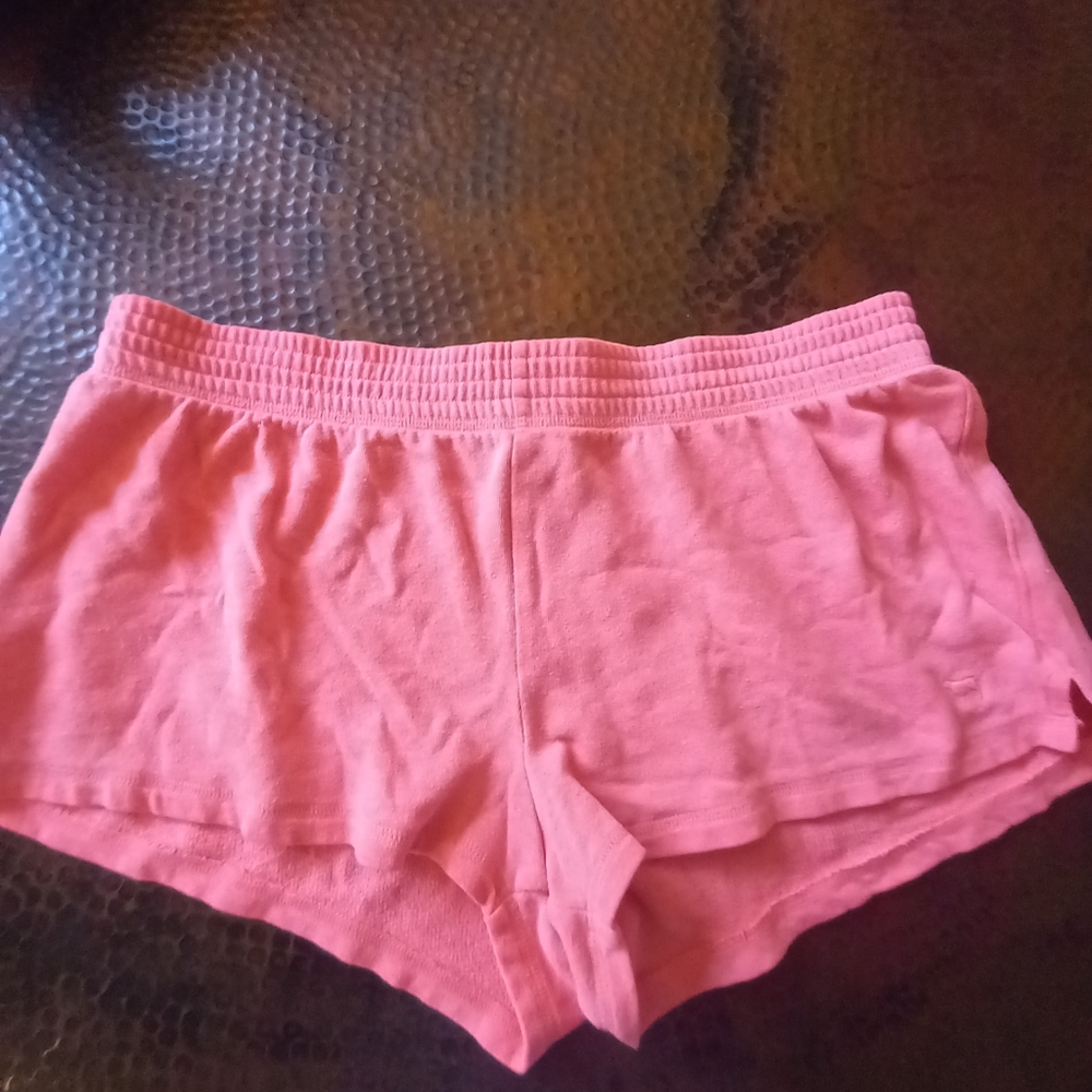 Pink sleep and lounge shorts